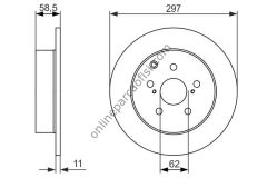 BOSCH 0986479574 | JAPON VERSO (R2) FREN DISKI ARKA