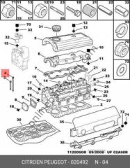 PSA 0204.92 | PEUGEOT SILINDIRKAPAKSAPLS28