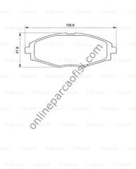 BOSCH BCH 0986424512 | OPEL SPARK MATIZ FREN BALATASI ÖN