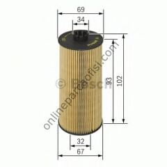 BOSCH F026407010 | VOLVO E60-E61-E63-E64-E65-E66-X5 E53 YAG FILTRESI
