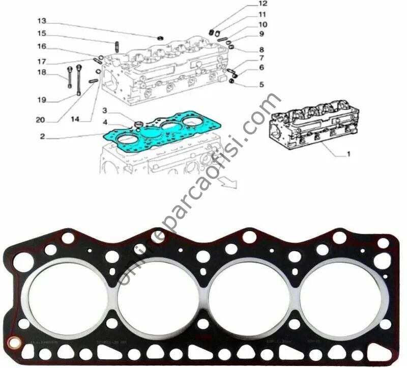 PSA 0209.0C | SILINDIR KAPAK CONTA