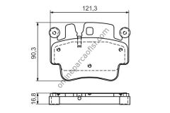BOSCH 0986494281 | VW 911 CARRERA FREN BALATASI ÖN