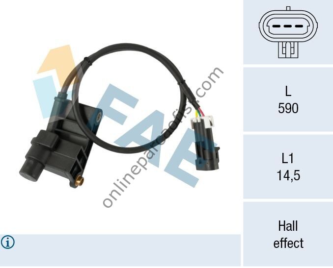 FAE 79137 | OPEL ASTRA F-G CORSA B VECTRA EKSANTRIK DEVIR SENSÖRÜ