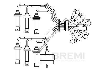 BREMI 222G200 | VW GOLF4-BORA-A3-TOLEDO BUJI KABLOSU