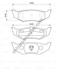 BOSCH 0986424585 | FIAT CHREYSLER GRAND VOYAGER III-STRARUS-CRUISER-NEON II FREN BALATASI ÖN