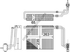 BEHR AE 107 000P | MERCEDES W639 VITO VIANO EVAPORATÖR