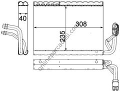 BEHR AE 91 000P | MERCEDES W204-207-212-218 EVAPORATÖR