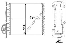 BEHR AH 106 000S | FORD 850/C70/S70/V70 KALORIFER RADYATÖRÜ