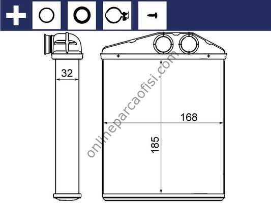 BEHR AH 13 000S | OPEL VECTRA C SIGNUM KALORIFER RADYATÖRÜ