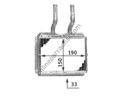 BEHR AH 139 000S | OPEL CORSA B COMBO KALORIFER RADYATÖRÜ