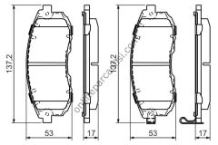 BOSCH 0986494337 | JAPON SX4 (GY) FREN BALATASI ÖN