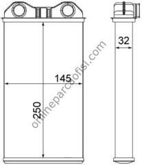 BEHR AH 14 000S | RENAULT TRAFIC II KALORIFER RADYATÖRÜ
