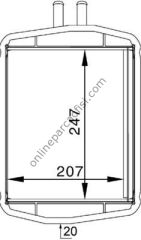 BEHR AH 152 000S | FORD FIESTA / KA KALORIFER RADYATÖRÜ