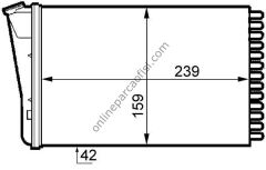 BEHR AH 155 000S | OPEL OMEGA B KALORIFER RADYATÖRÜ