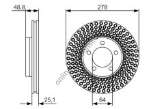 BOSCH 0986479699 | VOLVO V40 FREN DISKI ÖN
