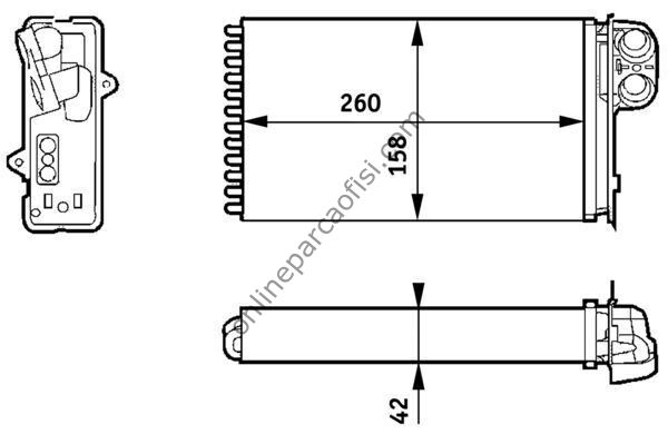 BEHR AH 162 000S | RENAULT MEGANE I/SCENIC I KALORIFER RADYATÖRÜ