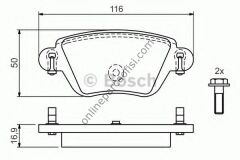 BOSCH 0986424671 | FORD MONDEO FREN BALATASI ARKA