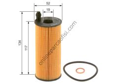 BOSCH F026407123 | BMW F20-F20 LCI-F21-F21 LCI-E90 LCI-E91 LCI-E92 LCI-E93 LCI-F30-F31-F34-4F32-F33-F36-F06-F07-F10-F11-F18-F12-F13-F01-F02-X1 E84-X3 F25-X4 F26-X5 F15-X6 F16 YAG FILTRESI