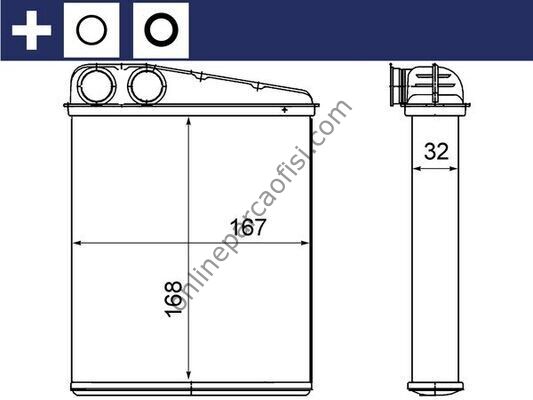 BEHR AH 16 000S | RENAULT CLIO III / MODUS KALORIFER RADYATÖRÜ