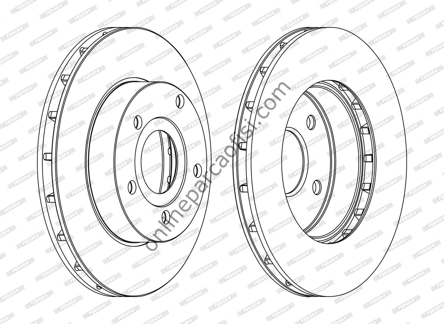 FERODO DDF1169C | FIAT JEEP GRAND CHEROOKE FREN DISKI ÖN