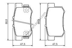 BOSCH 0986494358 | JAPON CRV (RD) : CIVIC (ES) 03-05 (EP, EU) HB 01-05 (FD, FB) 06-16 ACCORD (CE) EURO 96-97 (CH) 98-02 S2000 (AP) 00-07 PRELUDE (BB) 92-01 SWIFT (EZ) 1.6 06-10 FREN BALATASI ARKA