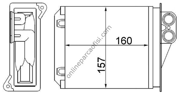BEHR AH 168 000S | VW CRAFTER-SPRINTER KALORIFER RADYATÖRÜ