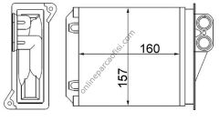 BEHR AH 168 000S | VW CRAFTER-SPRINTER KALORIFER RADYATÖRÜ