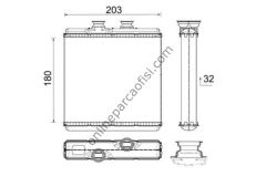 BEHR AH 183 000P | MERCEDES W204-207-212-218 KALORIFER RADYATÖRÜ