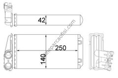 BEHR AH 186 000S | PSA 307/C4 KALORIFER RADYATÖRÜ