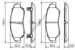 BOSCH 0986424696 | KORE SPORTAGE FREN BALATASI ÖN