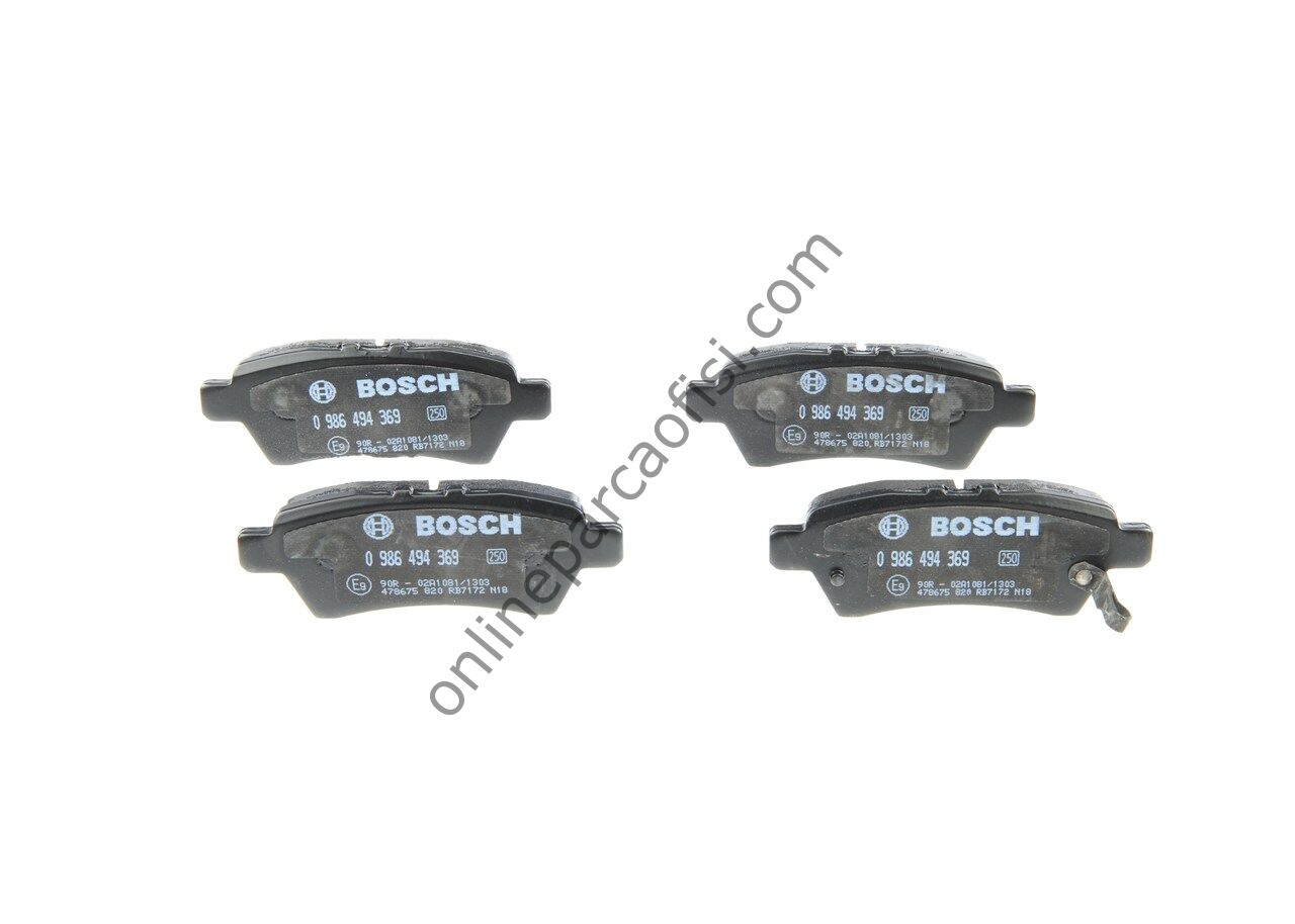 BOSCH 0986494369 | JAPON PATHFINDER (R51) FREN BALATASI ARKA