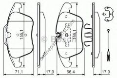 BOSCH 0986494371 | PSA 407/508/C5 (X7) FREN BALATASI