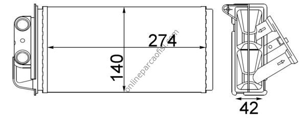 BEHR AH 215 000S | FIAT ALBEA/PALIO KALORIFER RADYATÖRÜ