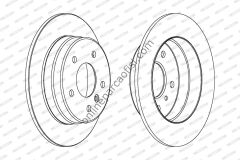 FERODO DDF1362 | MERCEDES W168-W414 FREN DISKI ARKA
