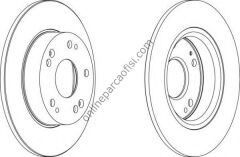 FERODO DDF1558 | JAPON CIVIC (FD, FB) FREN DISKI ARKA