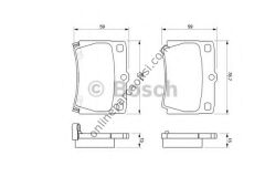 BOSCH 0986424711 | JAPON PAJERO SPORT (K9) FREN BALATASI ARKA