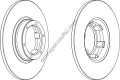 FERODO DDF016 | RENAULT R12 TOROS FREN DISKI ÖN