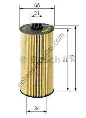 BOSCH F026407157 | VW GOLF7-A3-LEON-PASSAT-TIGUAN YAG FILTRESI