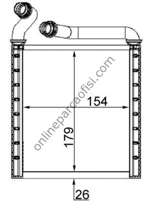 BEHR AH 223 000S | VW PASSAT-OCTAVIA KALORIFER RADYATÖRÜ