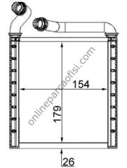BEHR AH 223 000S | VW PASSAT-OCTAVIA KALORIFER RADYATÖRÜ