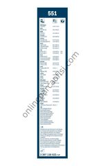 BOSCH 3397118422 | KORE TÜM MODELLER/SANTAFE/SOUL SILECEK SÜPÜRGESI ÖN TAKIM