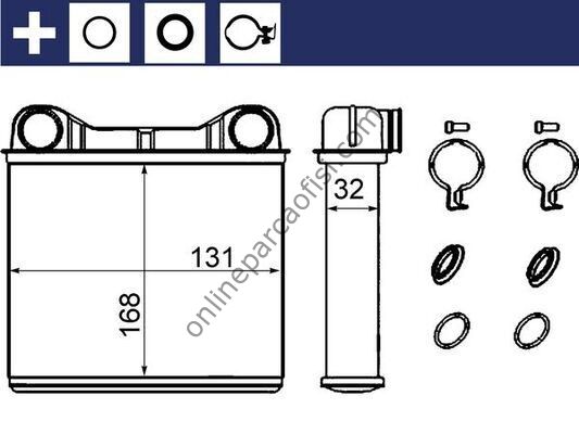 BEHR AH 238 000S | MERCEDES 164-251 KALORIFER RADYATÖRÜ