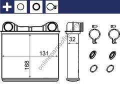 BEHR AH 238 000S | MERCEDES 164-251 KALORIFER RADYATÖRÜ