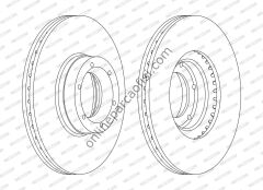 FERODO DDF1067C | RENAULT MASTER II MOVANO FREN DISKI ÖN