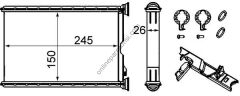 BEHR BHR AH 242 000S | BMW E81-E82-E87-E88-LCI-3-E90-E91-E92-E93-LCI-X1 E84-X3 F25-X4 F26 KALORIFER RADYATÖRÜ