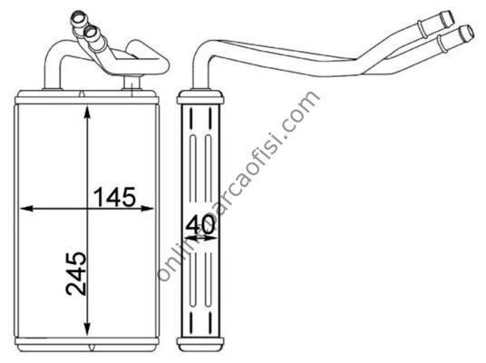 BEHR AH 230 000S | FORD TRANSIT V-184/347 KALORIFER RADYATÖRÜ