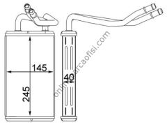 BEHR AH 230 000S | FORD TRANSIT V-184/347 KALORIFER RADYATÖRÜ