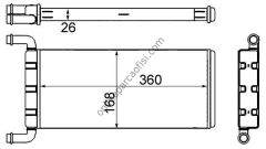BEHR AH 241 000S | VW CRAFTER-SPRINTER KALORIFER RADYATÖRÜ
