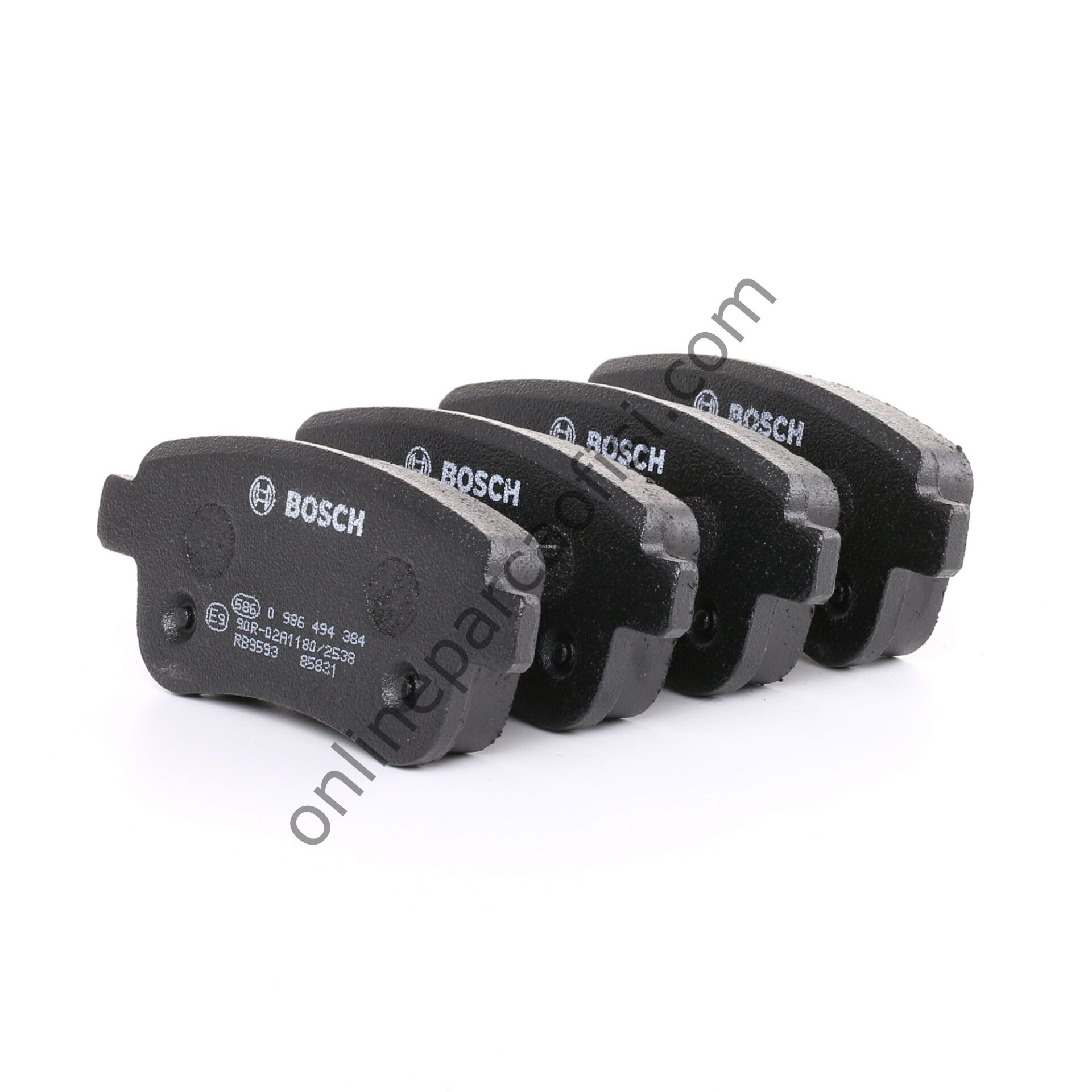 BOSCH 0986494384 | RENAULT MEGANE III/GRAND SCENIC III FREN BALATASI ARKA