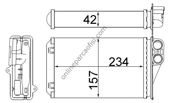 BEHR AH 248 000S | PSA 207 KALORIFER RADYATÖRÜ